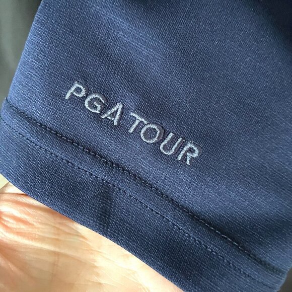 PGA Tour Course Essentials Polo Men's XXL (2XL) Golf Performance Outdoor Navy - Picture 4 of 7